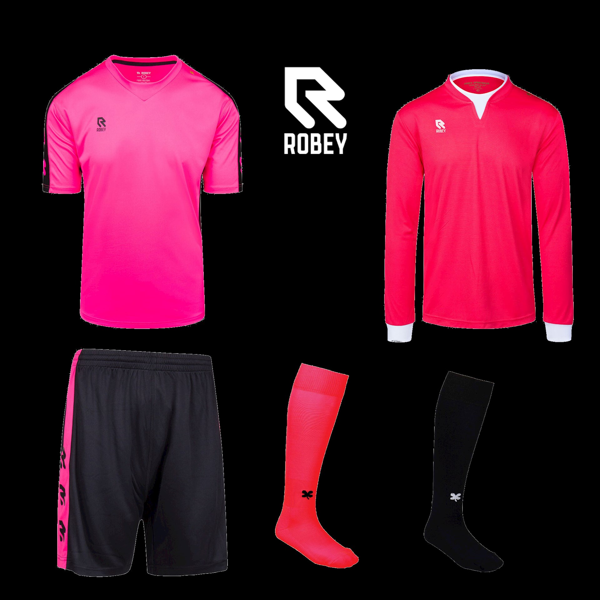 Roze voetbalshirts