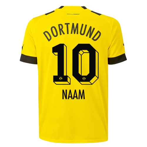 Borussia Dortmund voetbalshirt eigen naam en nummer
