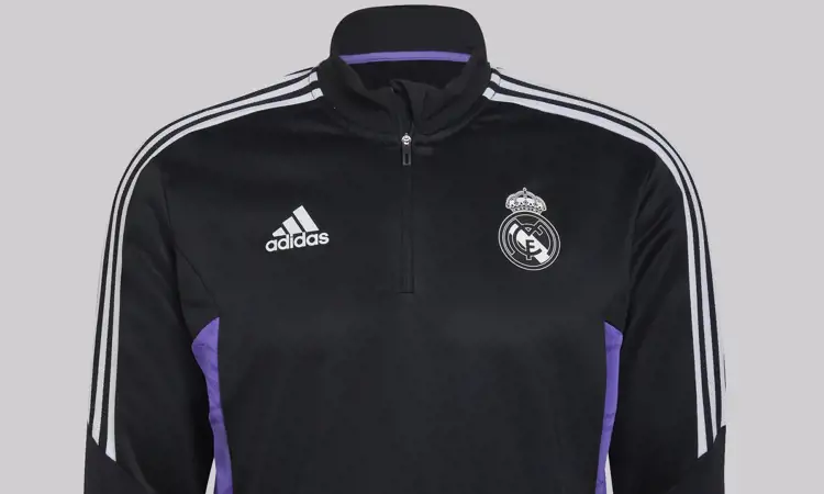 krater Schrijfmachine berouw hebben Zwart/paars Real Madrid trainingspak 2022-2023 - Voetbalshirts.com