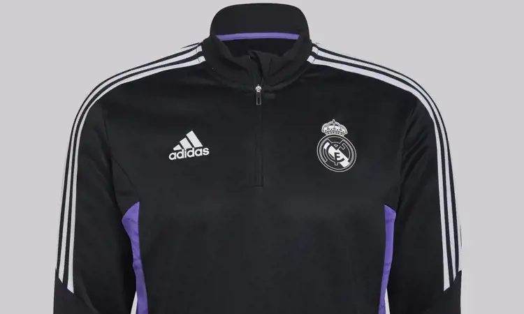 Zwart/paars Real Madrid trainingspak 2022-2023