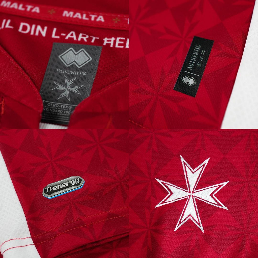 Details Malta voetbalshirts 2022-2024