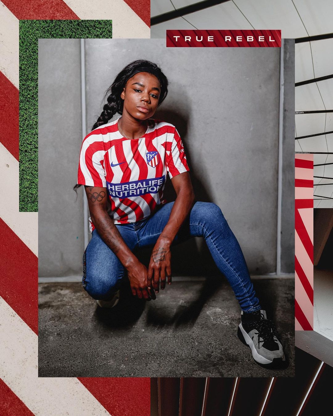 Atlético Madrid dames thuisshirt 2022-2023