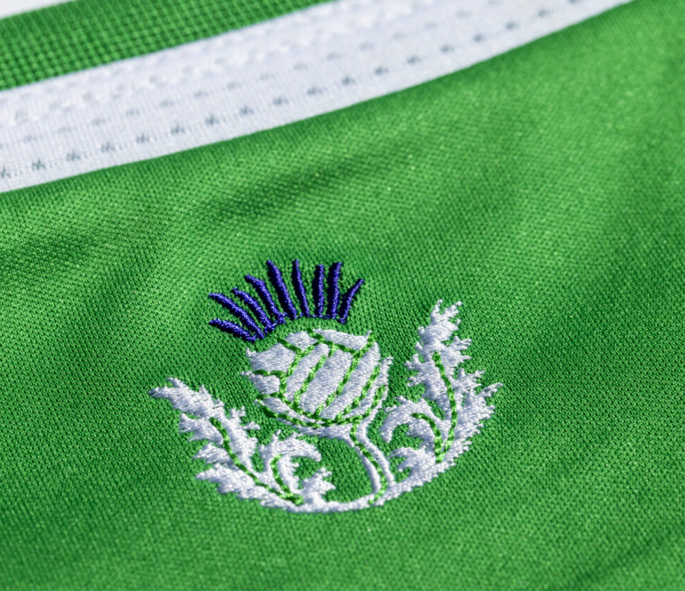 Detail Hibernian voetbalshirt 2022-2023