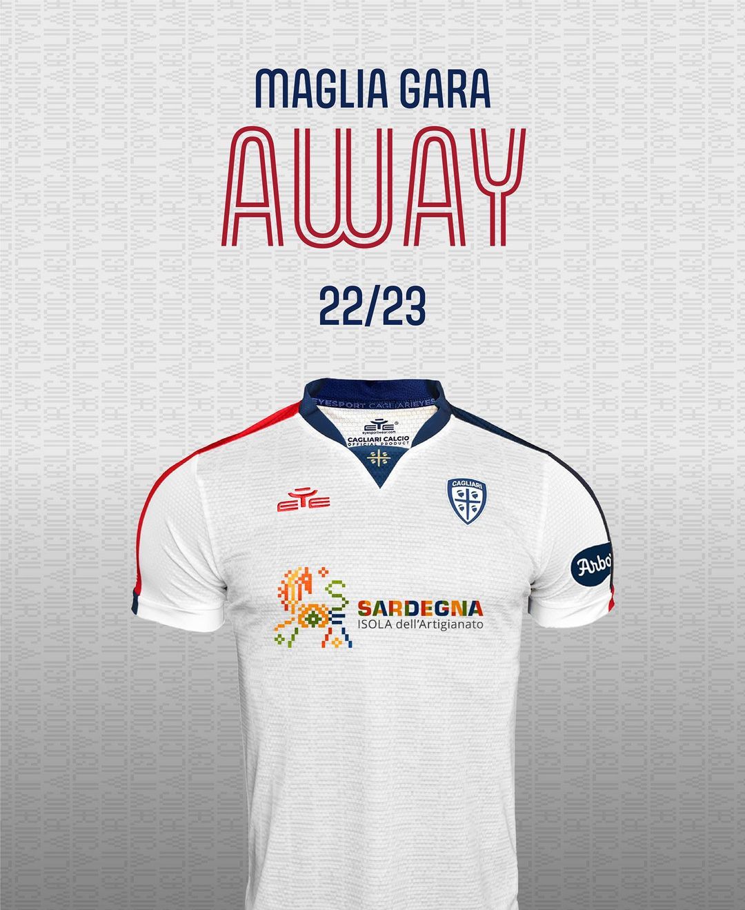 Cagliari uitshirt 2022-2023