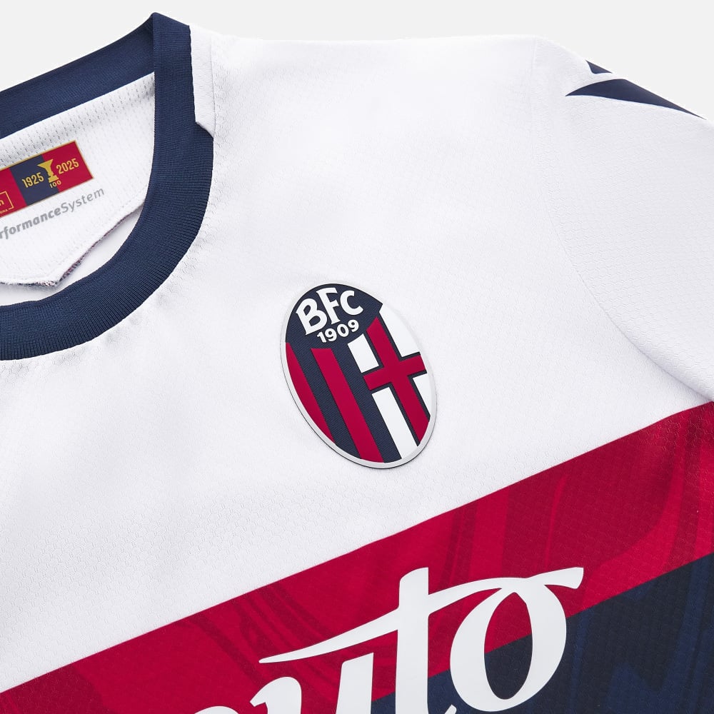 Bologna uitshirt 2024-2025 geïnspireerd door shirt 100 jaar geleden