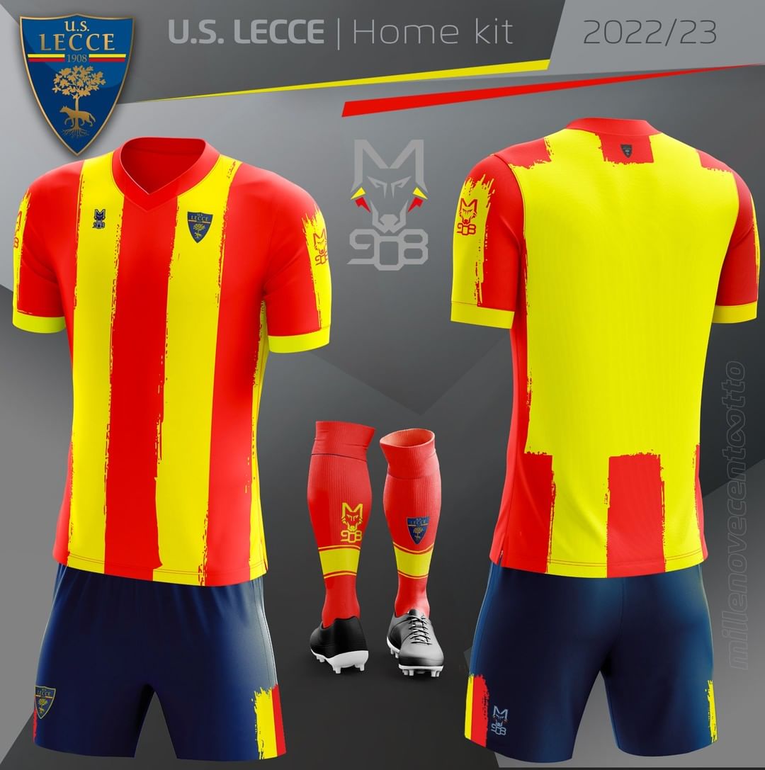 Lecce thuisshirt 2022-2023