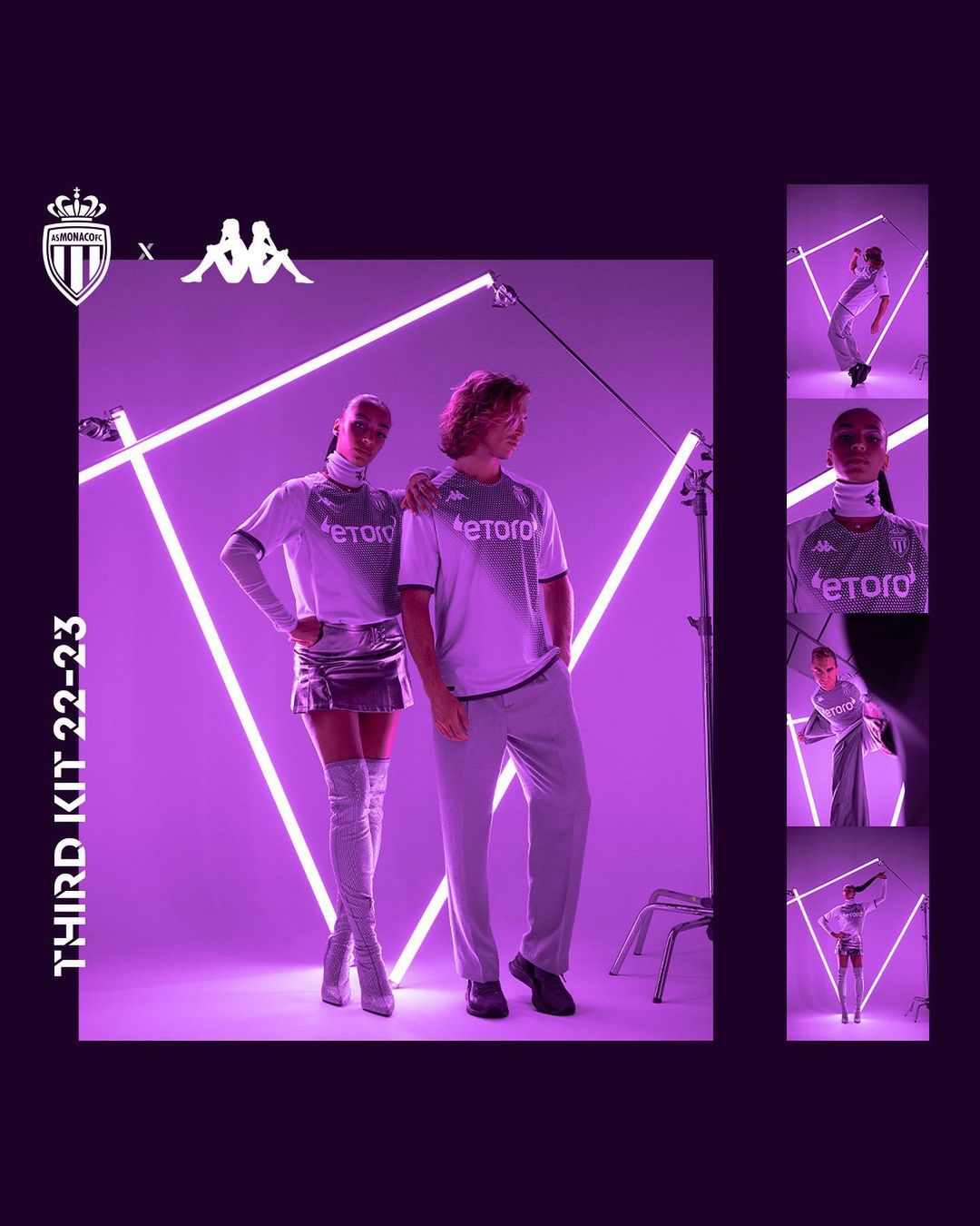 AS Monaco derde wedstrijdshirt 2022-2023