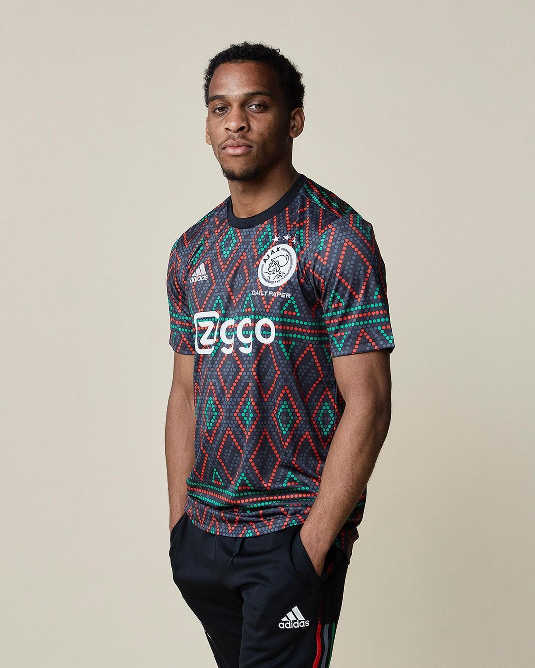 Ajax warming-up shirt Daily Paper 2022-2023