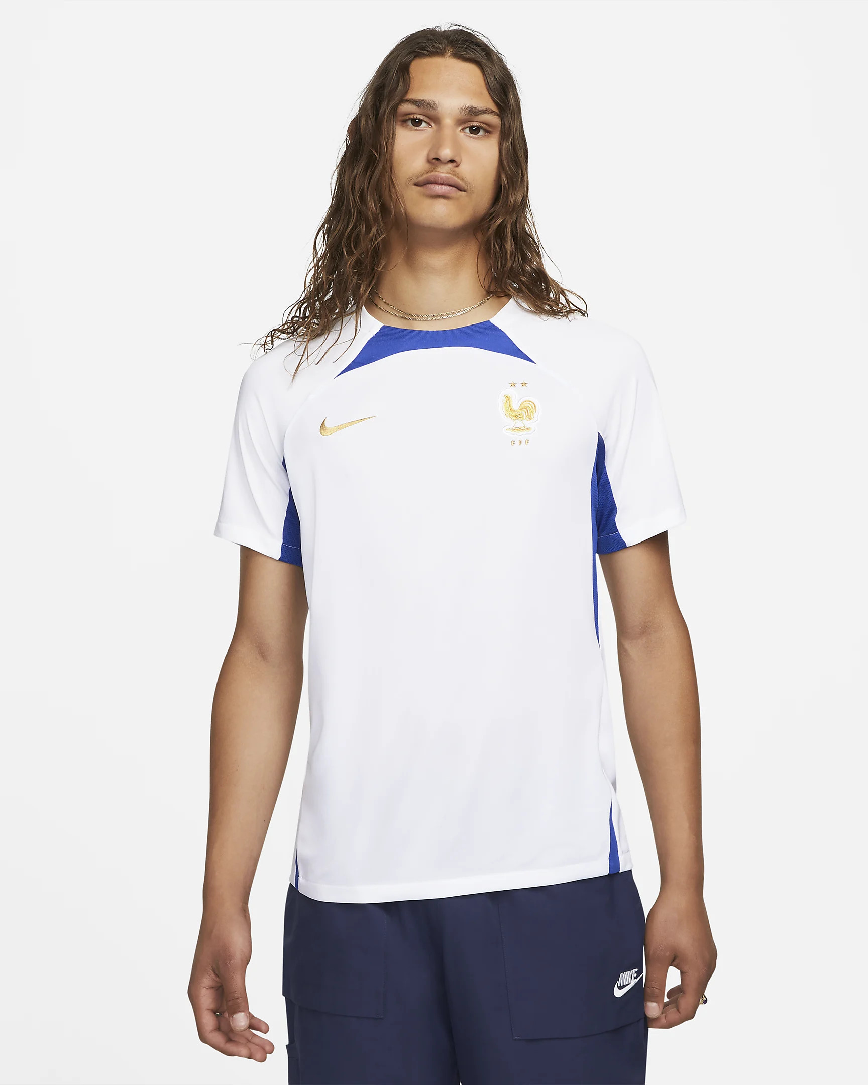 Frankrijk trainingsshirt 2022-2023 - Wit