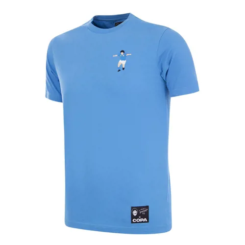 Napoli Maradona Embroidery T-Shirt - Lichtblauw