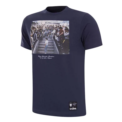 Napoli Maradona Presentation 1984 T-Shirt - Donkerblauw