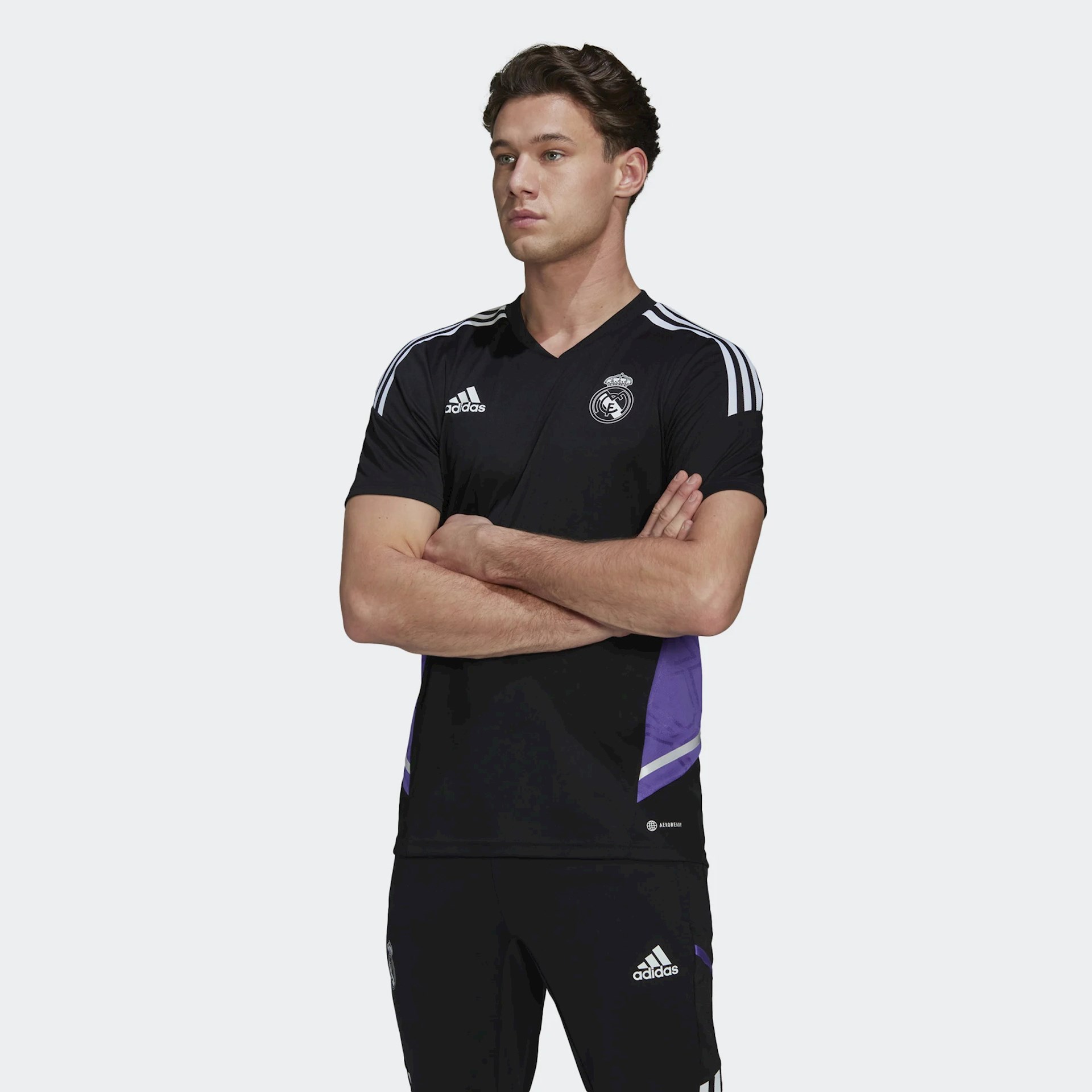 Real Madrid trainingsshirt 2022-2023 - Zwart/paars