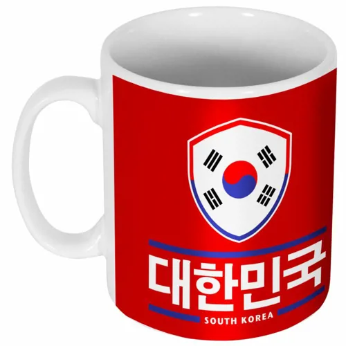 Zuid Korea mok - Wit/Blauw/Rood