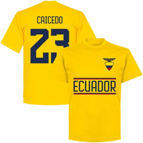 Ecuador Team T-Shirt Caicedo - Geel