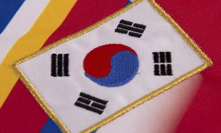 Zuid Korea retro voetbalshirt