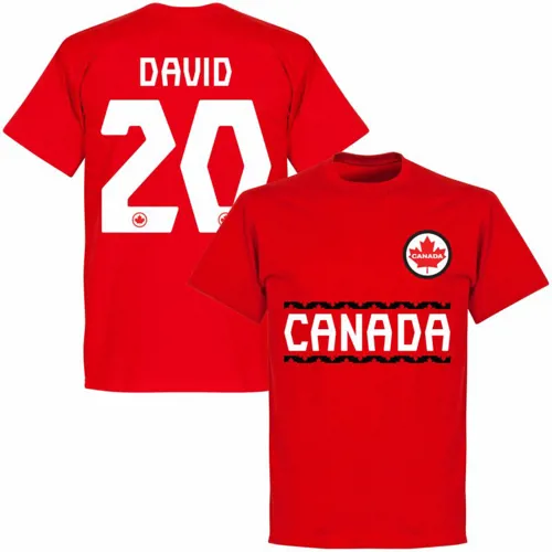 Canada David 20 Team T-Shirt - Rood