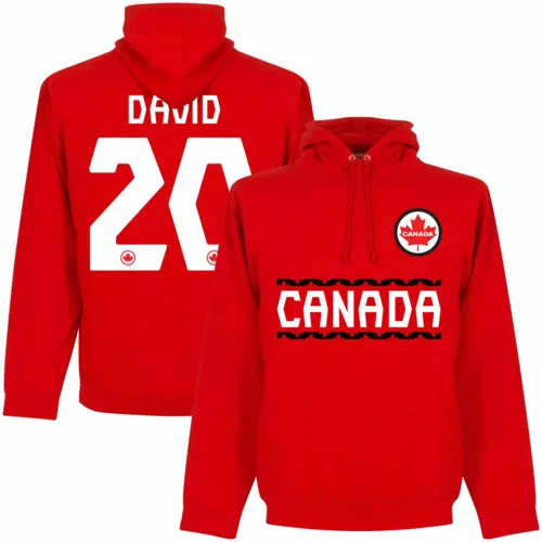 Canada David Team Hoodie - Rood 