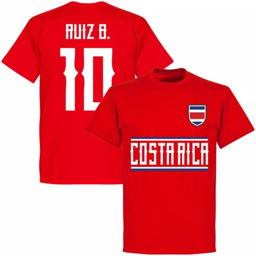 Costa Rica Bryan Ruiz Team T-Shirt - Rood