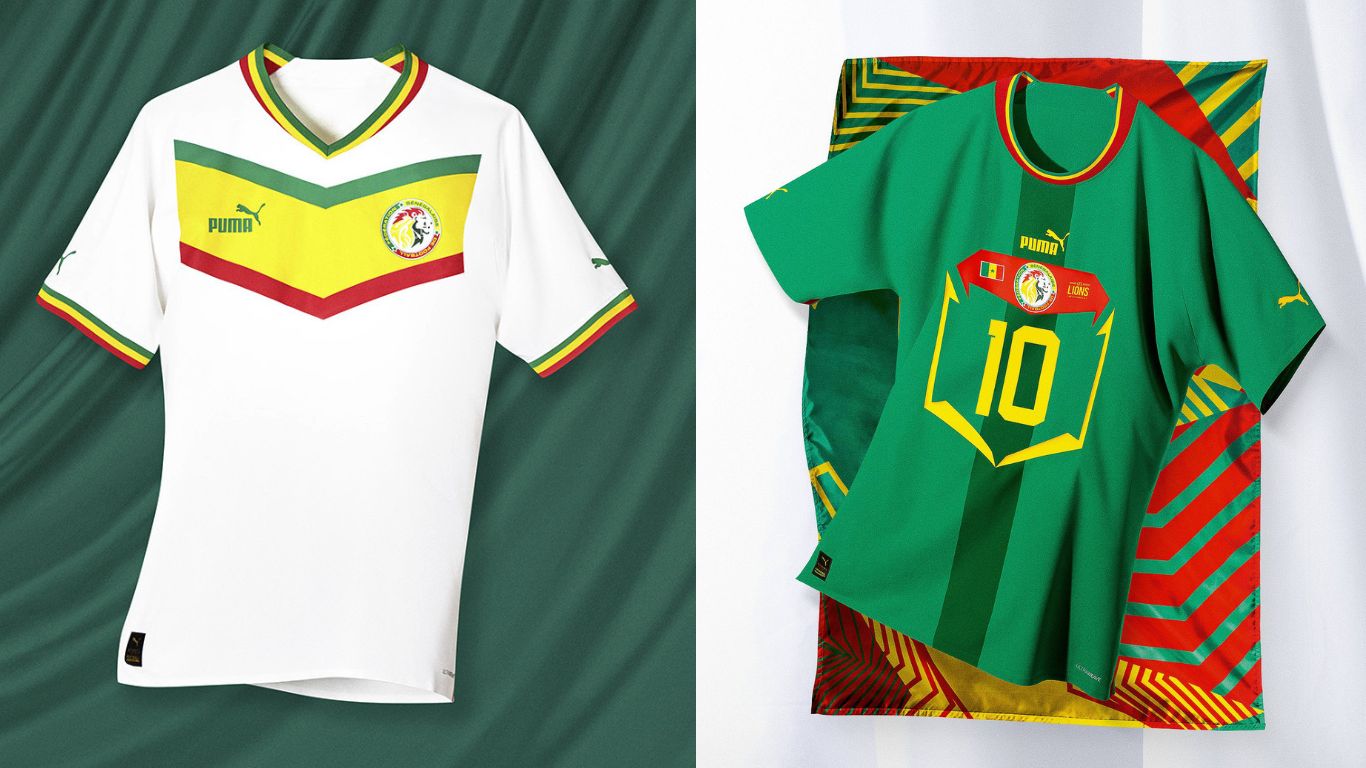 Senegal WK 2022 voetbalshirts