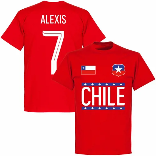 Chili Alexis Sanchez Team T-Shirt - Rood 