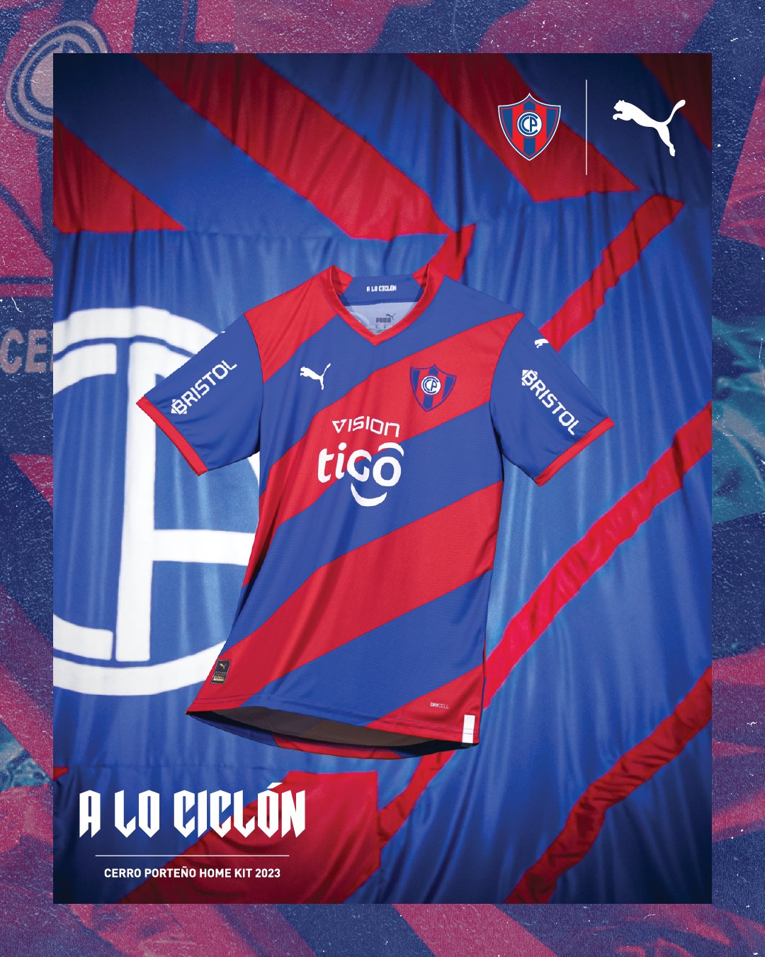 Cerro Porteno thuisshirt 2023