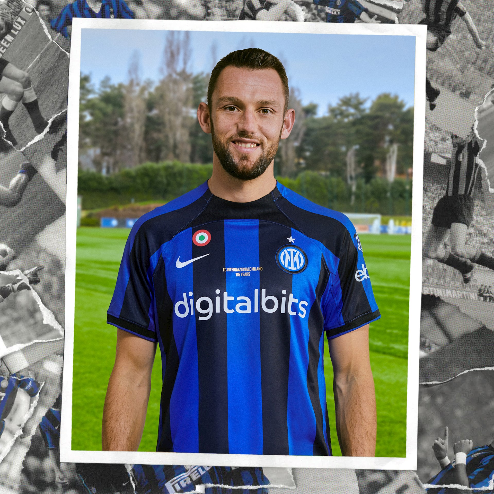 Inter Milan voetbalshirt 115 jarig bestaan