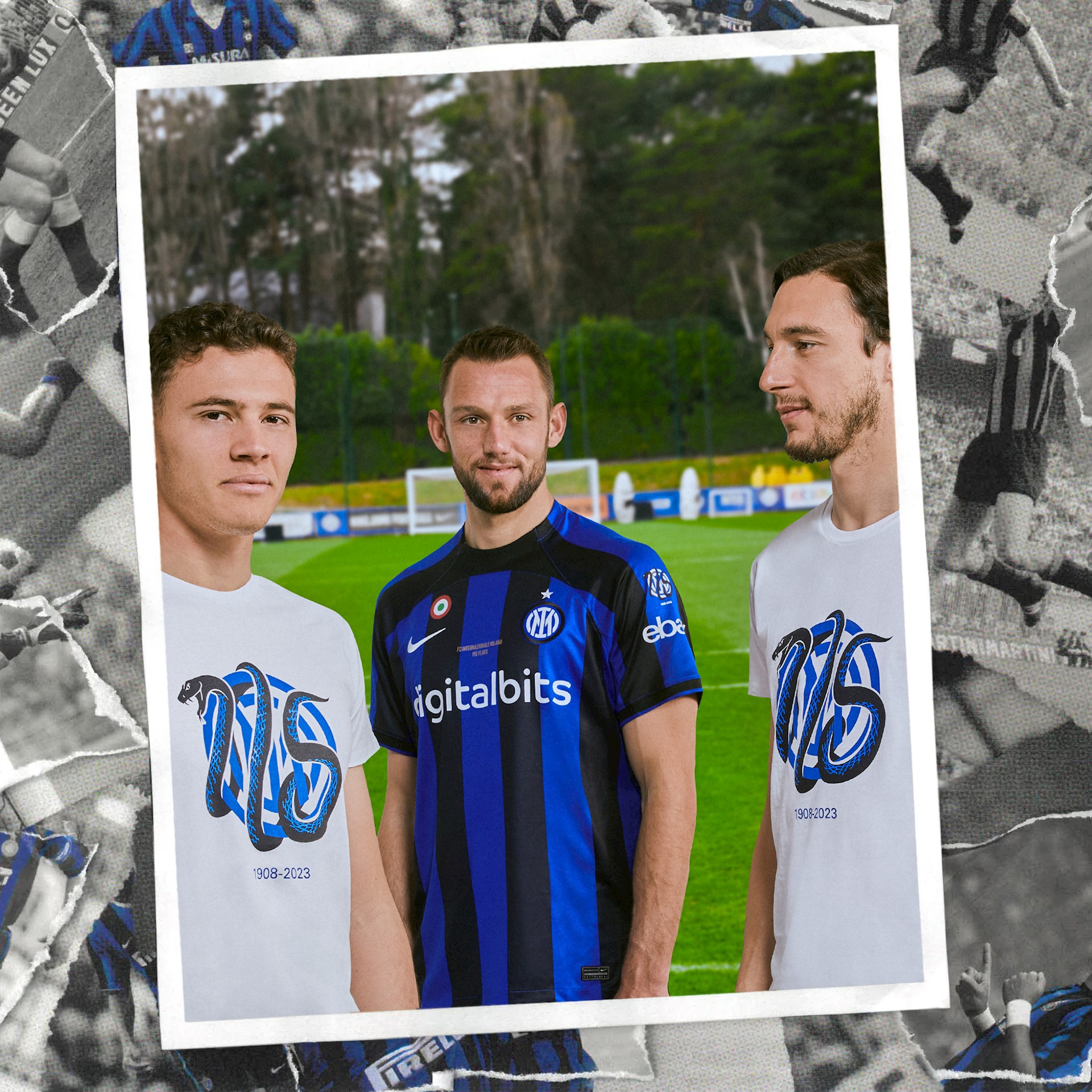 Inter Milan voetbalshirt 115 jarig bestaan