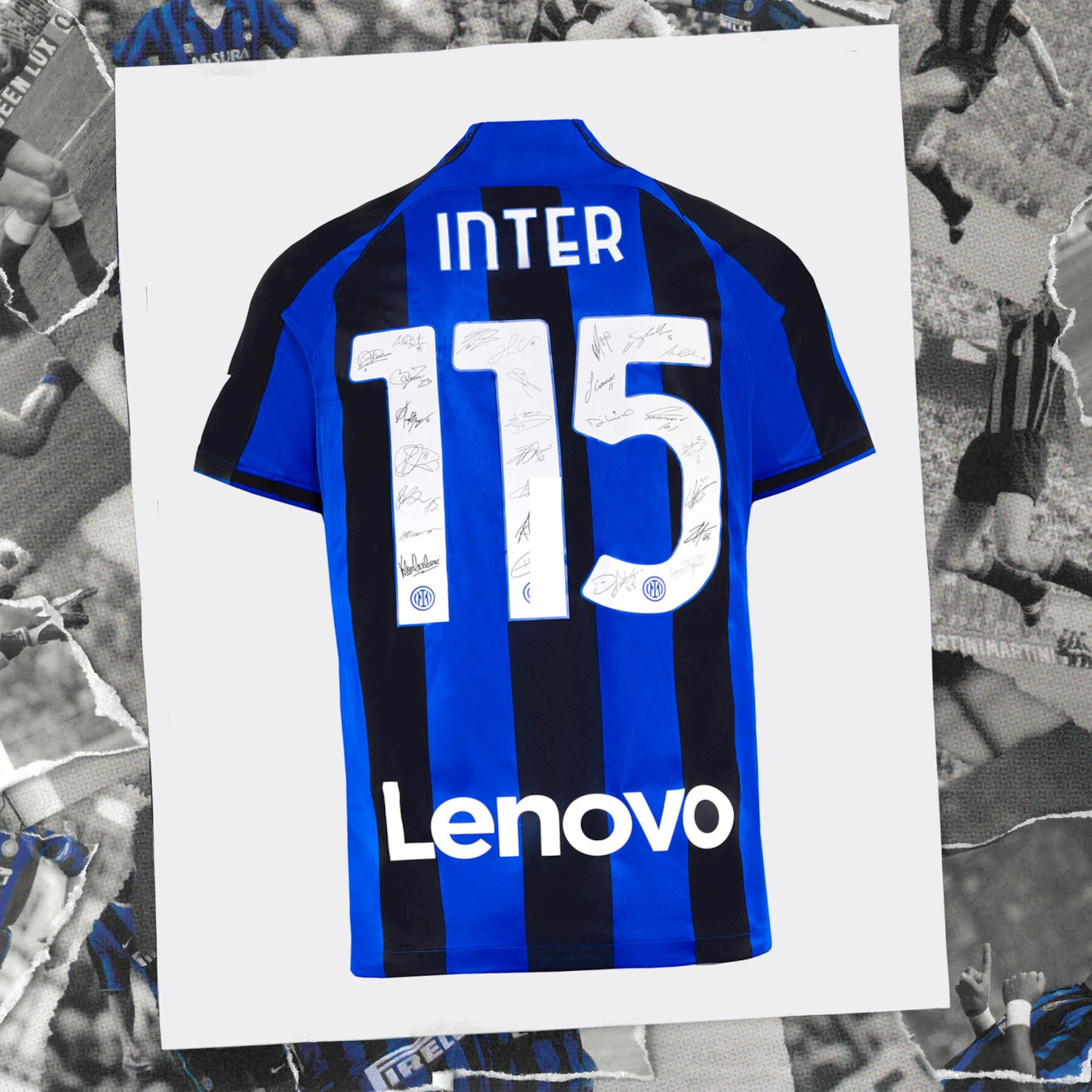 Inter Milan voetbalshirt 115 jarig bestaan