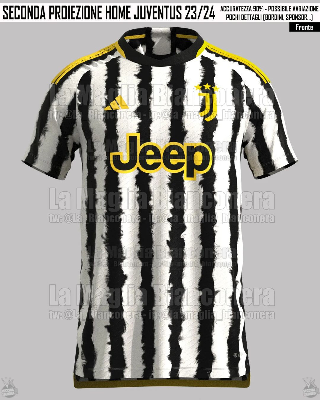Juventus thuisshirt 2023-2024 uitgelekt