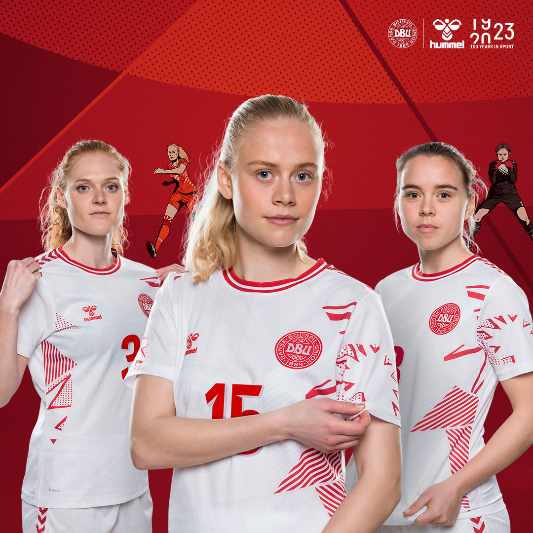 Denemarken vrouwen uitshirt 2023-2024