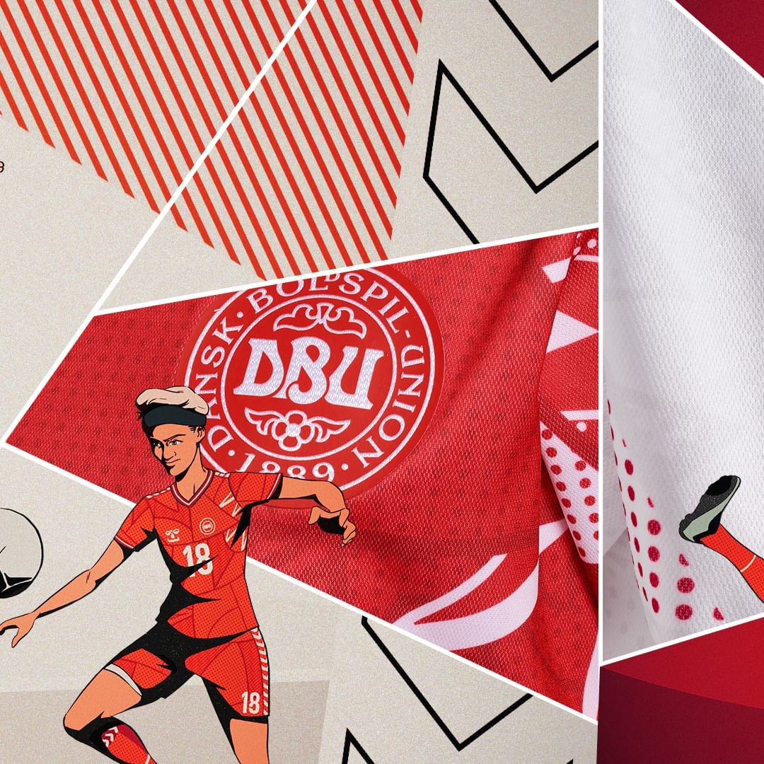Denemarken dames voetbalshirt WK 2023