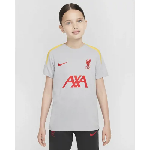 Liverpool FC trainingsshirt kinderen 2024-2025 - Grijs/Geel/Rood