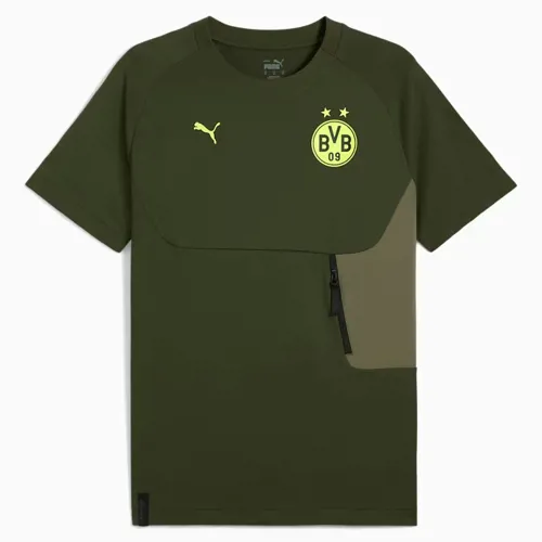 Borussia Dortmund Pumatech Pocket T-Shirt 2024-2025 - Legergroen