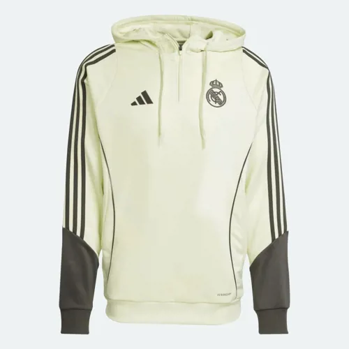 Real Madrid training hoodie 2025-2026 - Lime groen/Donkergrijs