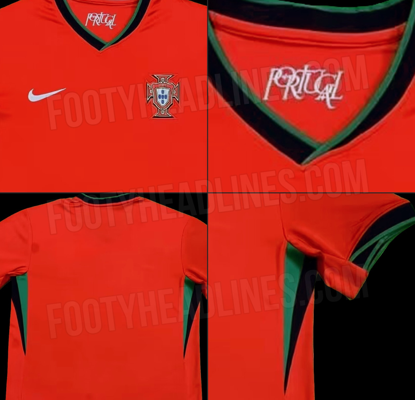 Portugal Euro 2024 voetbalshirt uitgelekt