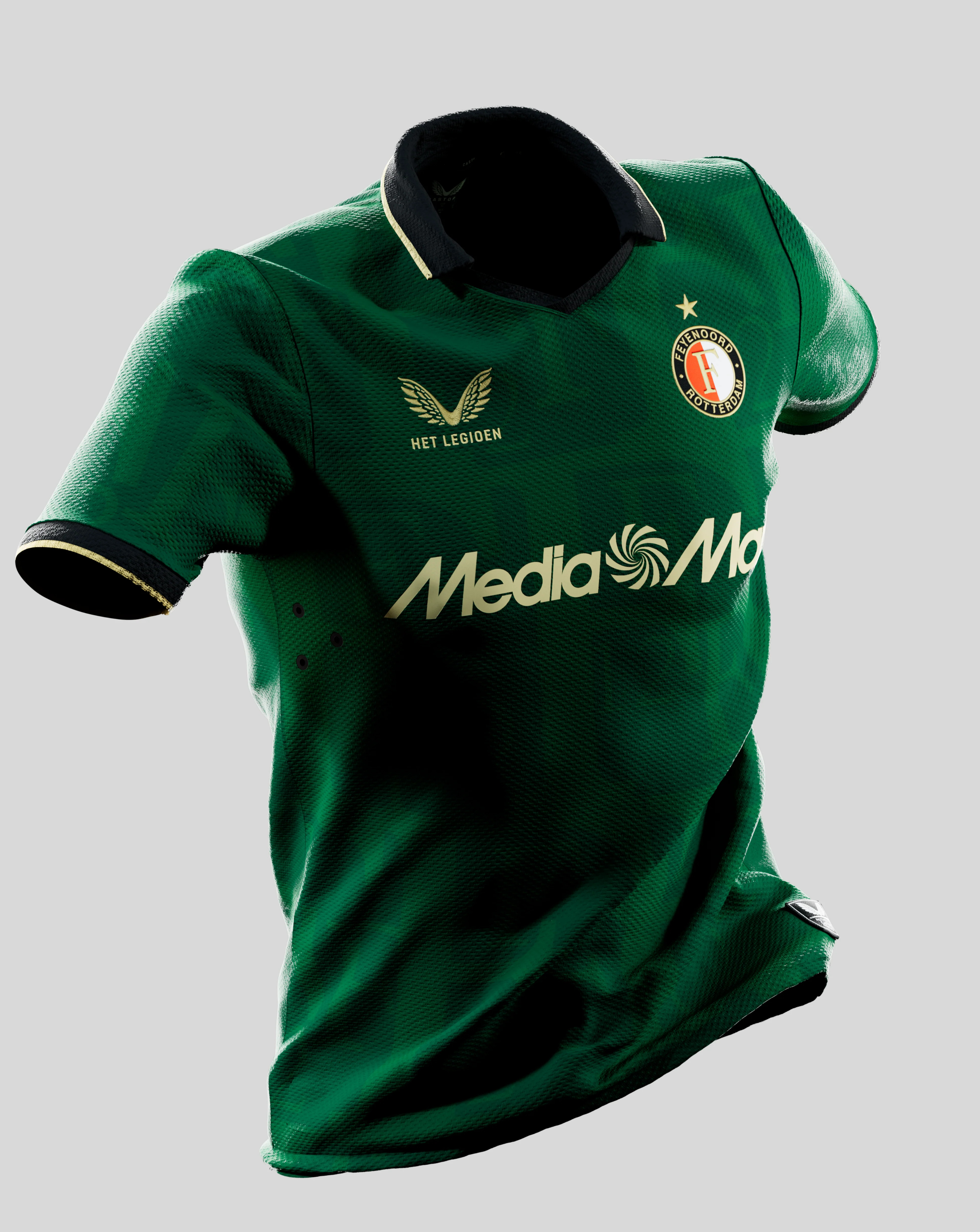Feyenoord 4e shirt 2025-2026 omgedoopt tot Het Twaalfde Shirt