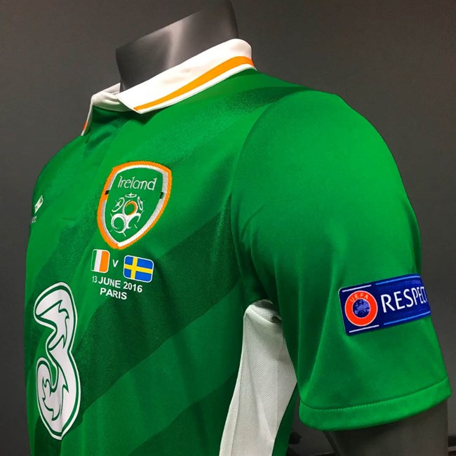 Ierland -voetbalshirt -Euro -2016