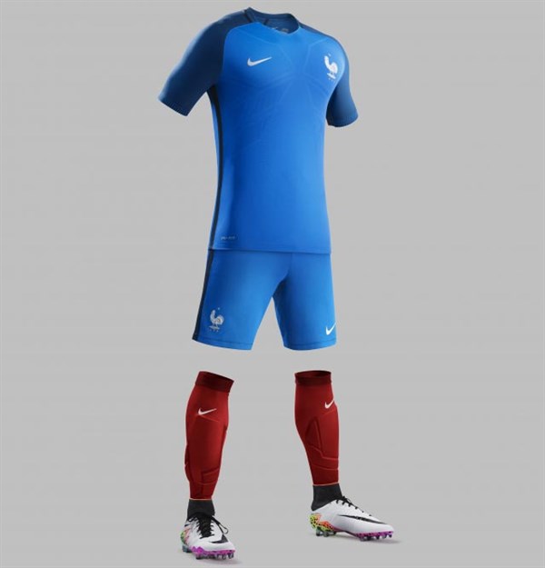 Frankrijk Thuisshirt Euro 2016 3