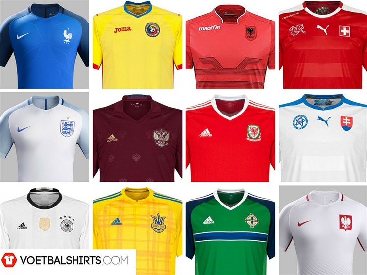 Euro -2016-voetbalshirts