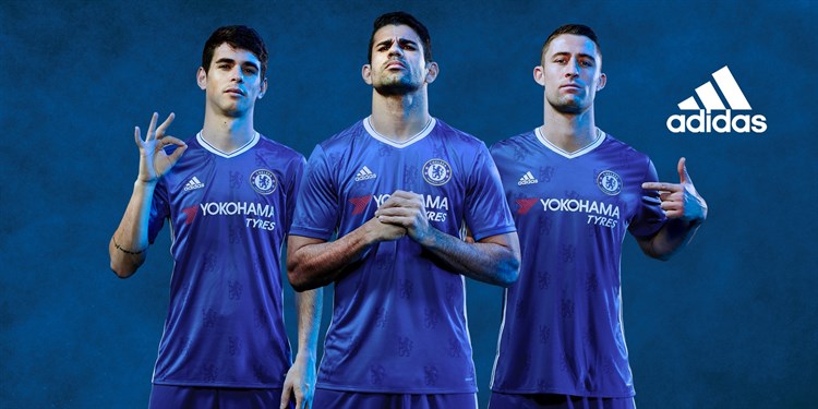 Chelsea -voetbalshirt -thuis -2016-2017