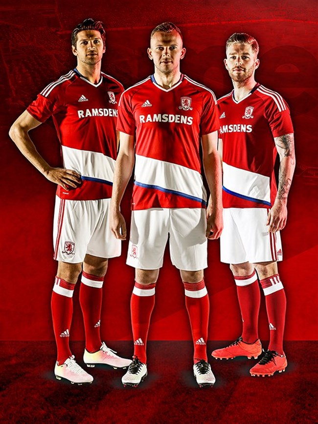 Middlesborough -thuis -shirt -2016-2017