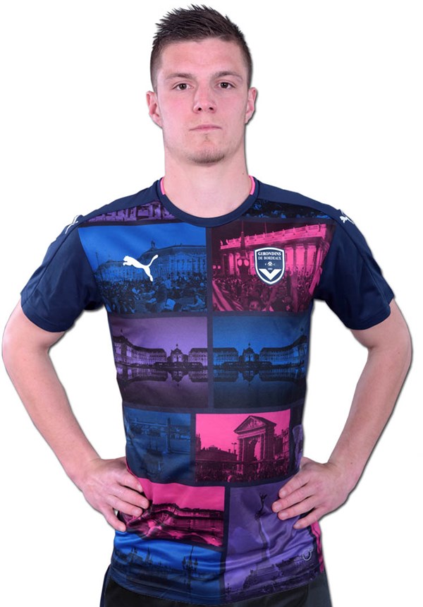 Bordeaux -3e -voetbalshirt -2016-2017