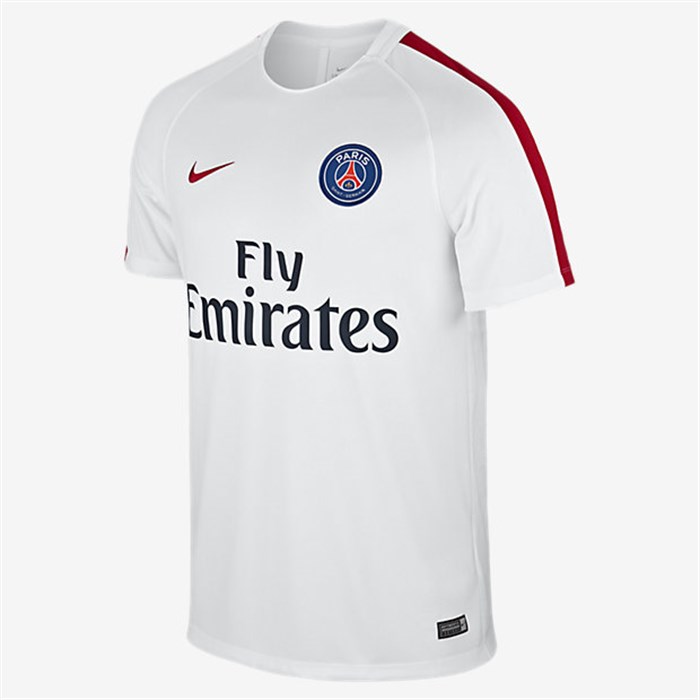 Paris -saint -germain -trainingsshirt -2016-2017-wit