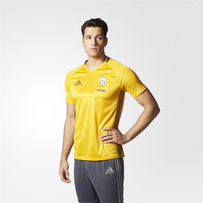 Juventus -training -shirt -2016-2017-geel