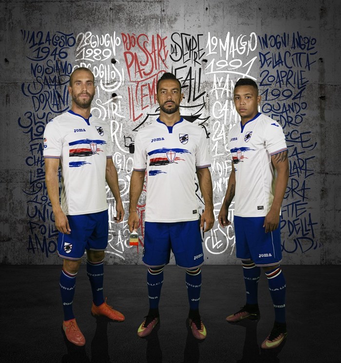 Sampdoria -uitshirt -2016-2017