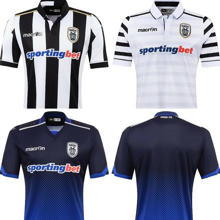 Paok -saloniki -voetbalshirts -2016-2017