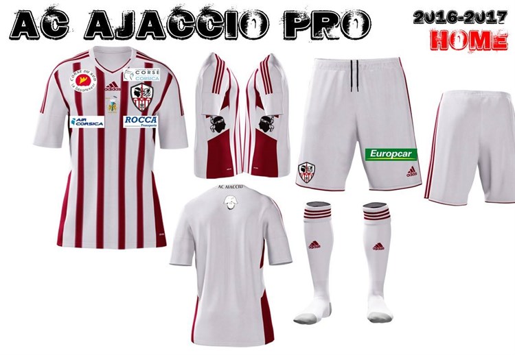 Ajaccio -thuisshirt -2016-2017