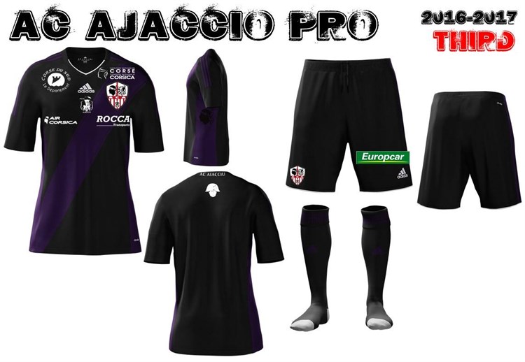 Ajaccio -3e -shirt -2016-2017