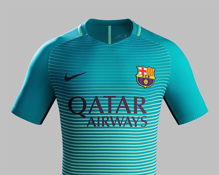 een beetje Asser Dicteren Nieuwe Barcelona 3e shirt 2016-2017 pas 1 november te koop -  Voetbalshirts.com