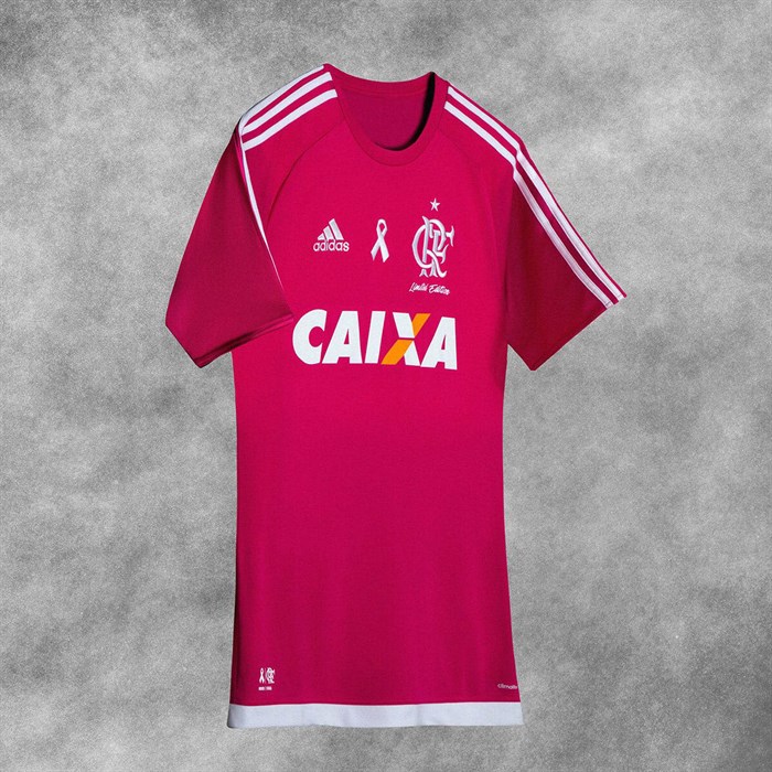 Flamengo -pink -ribbon -voetbalshirt -2016